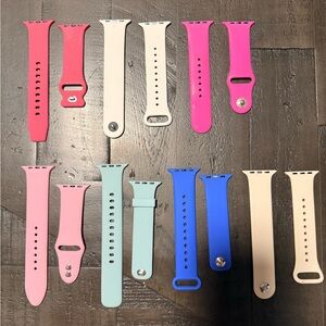 Colorful Silicone bands for iwatch series 8